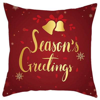 

Tailored Merry Christmas Short Plush Pillowcase Sofa Pad Set Home Decoration 18x18 Inch