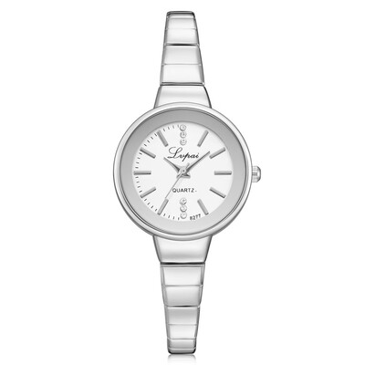 

High Quality Womens Watches Rose Gold Dial Ladies Luxury Quartz Wristwatch Alloy Bracelet Simple Clock Dress Bayan Saat