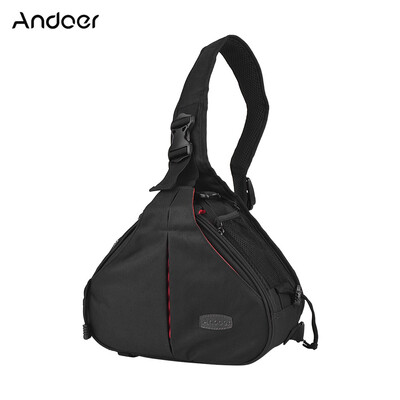 

Andoer K1 Triangle DSLR Camera Bag Cross Sling Carry Case Shockproof Waterproof with Tripod Holder for Canon Nikon Sony Olympus Pe