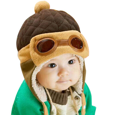 

Toddlers Cool Baby Boy Girl Infant Winter Pilot Warm Cap Hat Beanie
