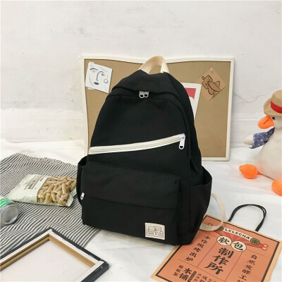 

A simple Japanese school backpack with an inswind backpack for the former Uzzang high school students