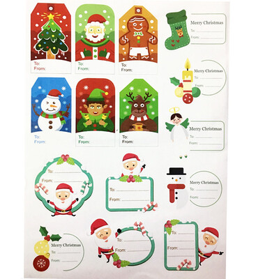 

15Pcs13Pcs Christmas Envelope Seal Sticker Gift Label Tags Stickers Decoration
