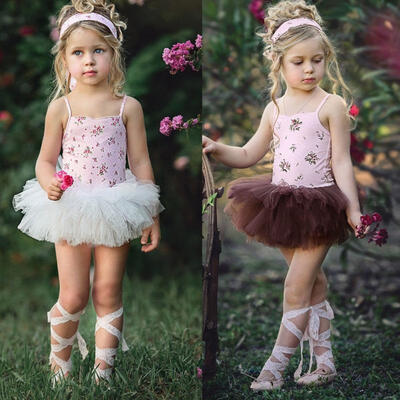 

Newborn Toddler Cute Baby Girl Flower Clothes Romper Tutu Dress Outfits 0-4T