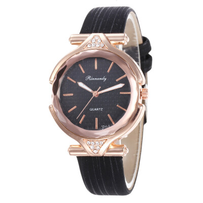 

New leather scale popular ladies watch wholesale student simple fashion watch