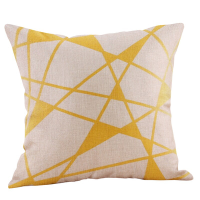 

JPGIF Mustard Pillow Case Yellow Geometric Fall Autumn Cushion Cover Decorative
