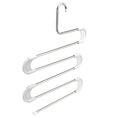 

5 Layer Stainless Steel  Type Pants Hanger Closet Towel Storage Rack Shelf