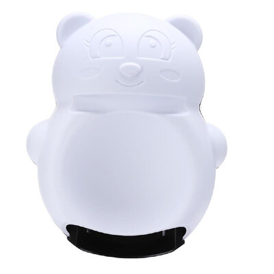 

Cartoon Bear Double Drawer Fruit Plate Lazy Fruit Tray Mobile Phone Bracket Blackwhite
