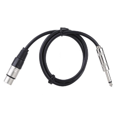 

3ft XLR Female Socket to 635mm 14" Male Jack Plug Stereo Audio Cable Cord Wire for Mic Mixer Amplifier Sound Card
