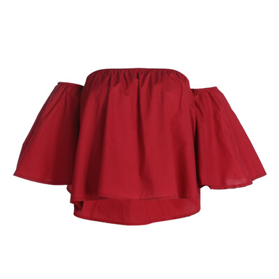 

Women Sexy Fashion Casual off Shoulder Tops Short Sleeve Blouse Shirt