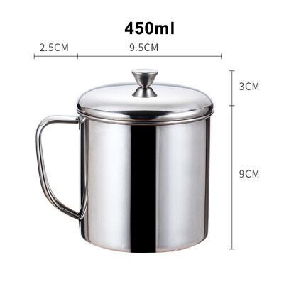 

340 Stainless Steel Water Milk Coffee Tea Cup Tumbler Camping Portable Cups Mug