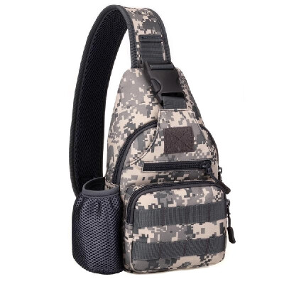 

Outdoor MilitaryWater Bottle Bags Riding Camouflage Nylon Men Chest Bag Tactic Bike Cycling Travel Riding Shoulder Bag With USB