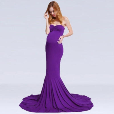 

2018 Fashion Pregnant Women Dress Photography Clothes Party Long Dress