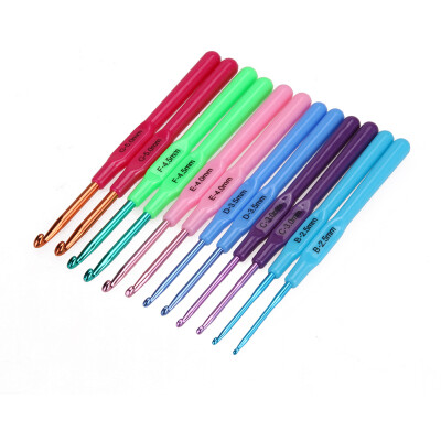 

12pcs Crocheted Metal Stainless Steel Bolts Round Knitted Wool Needle Sets