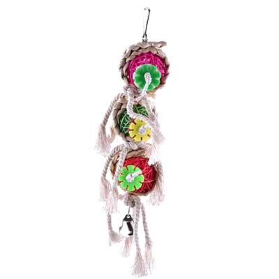 

Parrot Toys Ball Pet Bird Bites Climb Chew Toys Hanging Cockatiel Parakeet Swing Parrot Cage Bird Toys