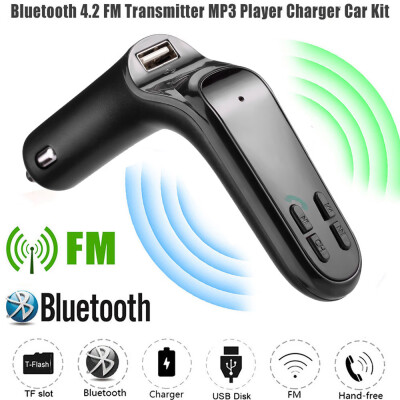 

〖Follure〗Car FM Transmitter Bluetooth Hands-free LCD MP3 Player Radio Adapter Kit Charger