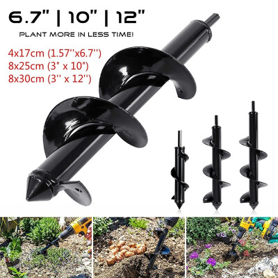 

3"x 103"x 12 Earth Auger Bit Fence Post Hole Digger Drill Bit Ground Fence Post Hole Drilling Plant Tree