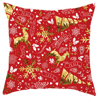 

Siaonvr Christmas Elk Santa Claus Pillow Case Sofa Car Throw Cushion Covers Home Decor