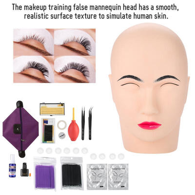 

Greensen 15pcs Set Eyelashes Extension Kit Grafting False Eyelashes Tweezers Cleaning Rods Glue Holder