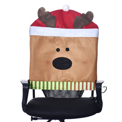 

〖Follure〗1PC Hat Chair Covers Christmas Decor Dinner Chair Xmas Cap