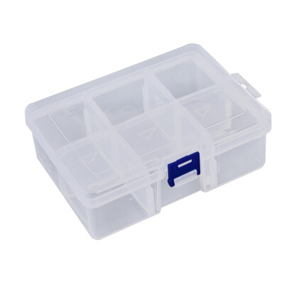 

6 Removable Plastic Storage Box JewelryEarringTools Container Organizer