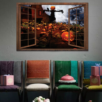 

〖Follure〗Halloween Witch Background Decorated Living Room Bedroom Wall Stickers Grim Rea