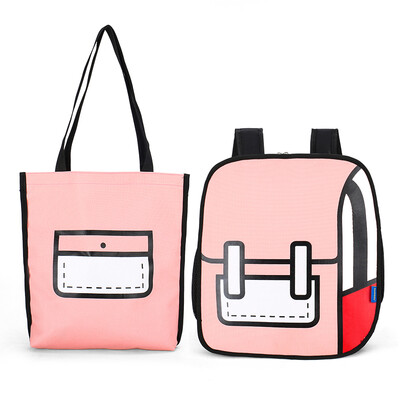 

Juvenile schools school bag Lin Miaojing two-shoulder bag two-shoulder bag two-shoulder bag three-dimensional cartoon primar
