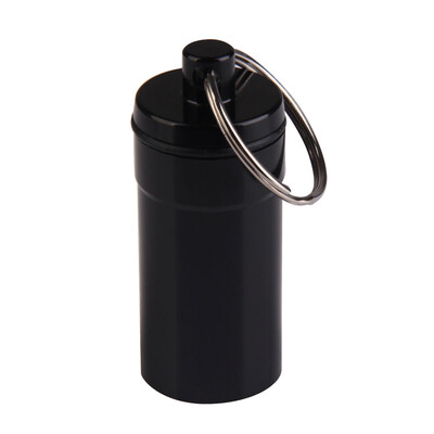 

Pill Medicine Box Case Holder Container Capsule Key Ring Chain Waterproof