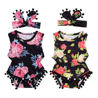 

Newborn Toddler Baby Girl Romper Jumpsuit Bodysuit Infant Clothes Outfit Sunsuit