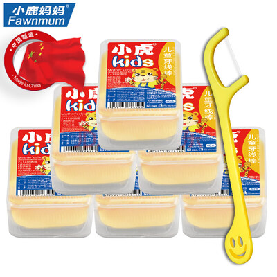 

Deer mother teeth cleaning children floss smiley baby infant super fine safety pick toothpick family floss stick 40 box 6 box total 240