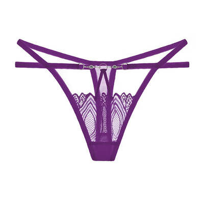 

Women Sexy Transparent Lace Soft Low-rise Briefs Sweet Modern High Stretch Thong Panties Ladies Underwear
