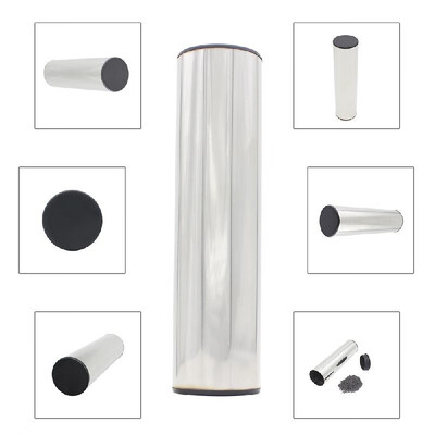 

Professional Stainless Steel Cylinder Sand Shaker Rhythm Musical Instruments Metal Hand Percussion Black