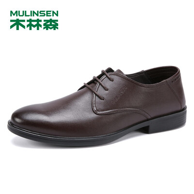 

Mulinsen MULINSEN business casual leather lace simple mens office dress shoes brown 39 yards SS97109