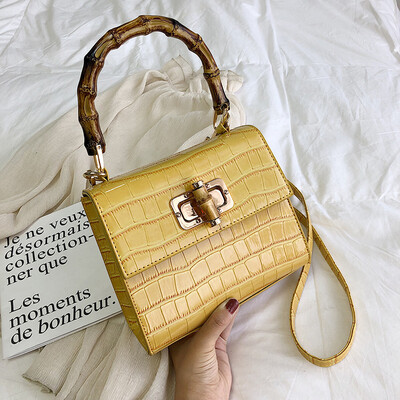 

Summer bag handbags new 2019 Korean version of the wild shoulder slung fashion portable crocodile pattern retro Kelly bag