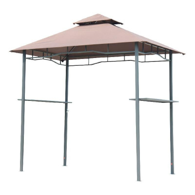 

8 Outdoor Double-Tier BBQ Grill Canopy Barbecue Tent Shelter Patio Deck Cover