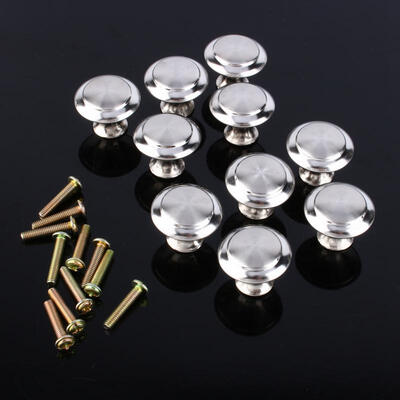 

Greensen 10pcs Round Stainless Steel Cabinet Knobs Drawer Handles Kitchen Cupboard Knobs 28mm