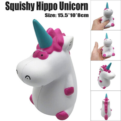 

YIWULAHippo Unicorn Squishy Slow Rising Cream Scented Decompression Toys