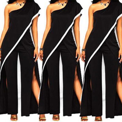 

Starmoon Womens Playsuit Bodysuit Party Jumpsuit Romper Chiffon Long Trousers