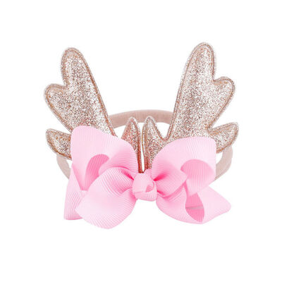 

Cute Baby Headband Toddler Kids Girls Bowknot Hairband Christmas Deer Headwear
