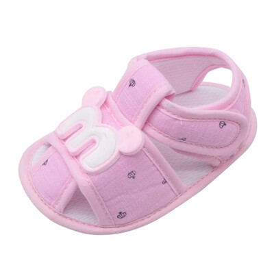 

Newborn Baby Girls Boys Shoes Cartoon Anti-Slip Footwear Crib Shoes Sandals