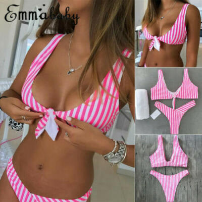

Women Padded Push-up Bra Bikini Set Swimsuit Swimwear Beachwear Bathing Suit USA