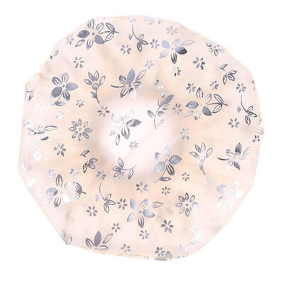 

Bath Spa Caps Women Waterproof Elastic Plastic Shower Bathing Bathroom Hat