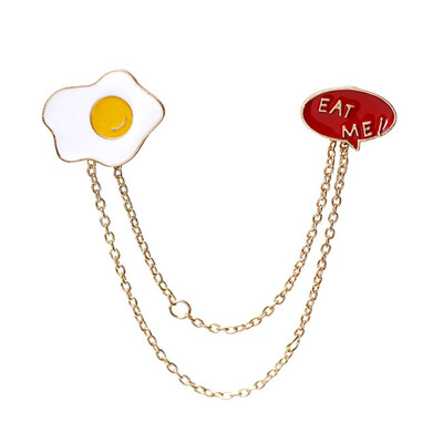 

Cartoon Cute Student Crepe Boat Shirt Planet Cloud Chain Brooch