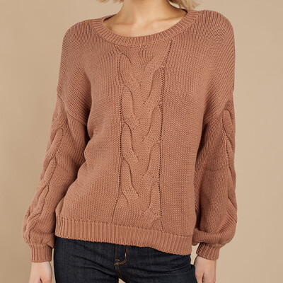 

〖Follure〗Women Loose Office O-Neck Lady Knitted Long Sleeve Pullover Solid Sweater