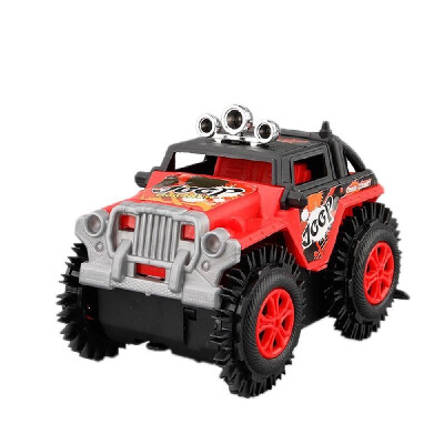 

Childrens Electric Stunt Flip Toy Car Cartoon Puzzle Dump Truck Off-road Rock Climber Climbing Vehicle Blue