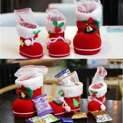 

HOTGift Candy Christmas Shoes Xmas Decoration Tree Boots Stocking Hanging Bag Elfs