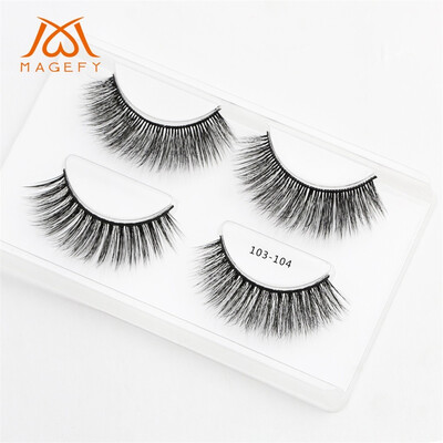 

〖Follure〗Two Pairs Of 3D Mink Fur With Soft Long Curly And Warped Many Layer Eyelashes