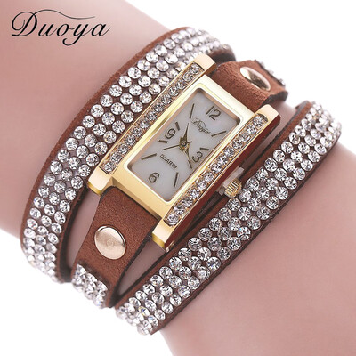 

Square head watch ladies circle table duoya brand female models bracelet watch