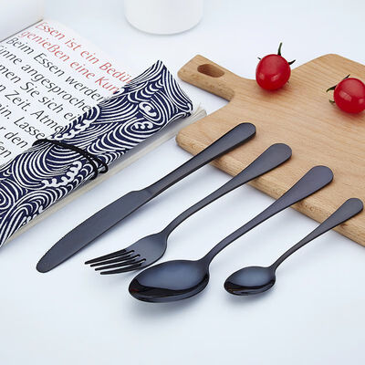 

Complete Metal Dinner Service Set Cutter Fork Spoon Teaspoon With A Cloth Bag With Cloth Bag 5 Types