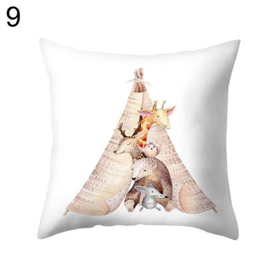 

Rabbit Elephant Square Throw Pillow Case Cushion Protector Cover Bedding Article