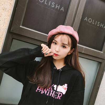 

Pie hat ladies autumn&winter Japanese vintage eaveless beret Han version of the outdoor art&art painter hat